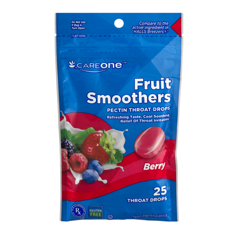 CareOne Pectin Throat Drops Fruit Smoothers Berry 25 CT (25 ct) from