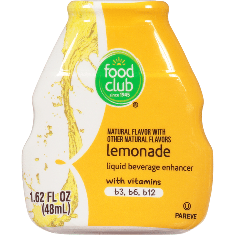 Food Club Liquid Beverage Enhancer, Lemonade (1.62 fl oz) Instacart