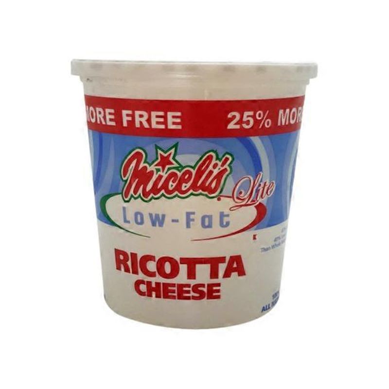 Miceli S Lite Low Fat Ricotta Cheese 24 Oz Instacart