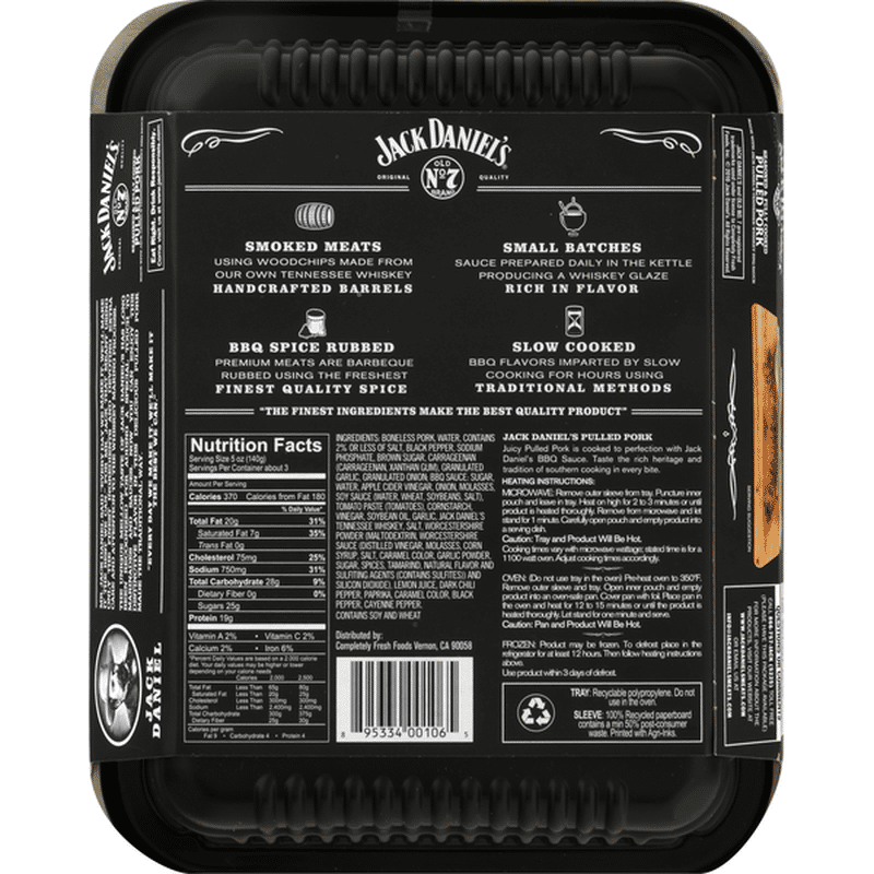Jack Daniel S Pulled Chicken Seasoned Fully Cooked 16 Oz Instacart