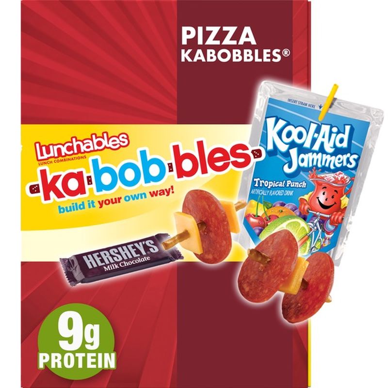 Lunchables Pepperoni Kabobbles Meal Kit with American Cheese, Pretzel ...