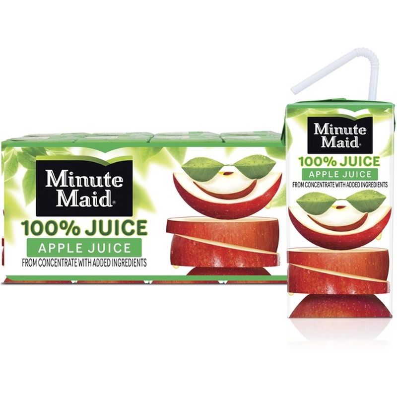 Minute Maid Apple Juice With Vitamin C Fruit Juice 6 Fl Oz
