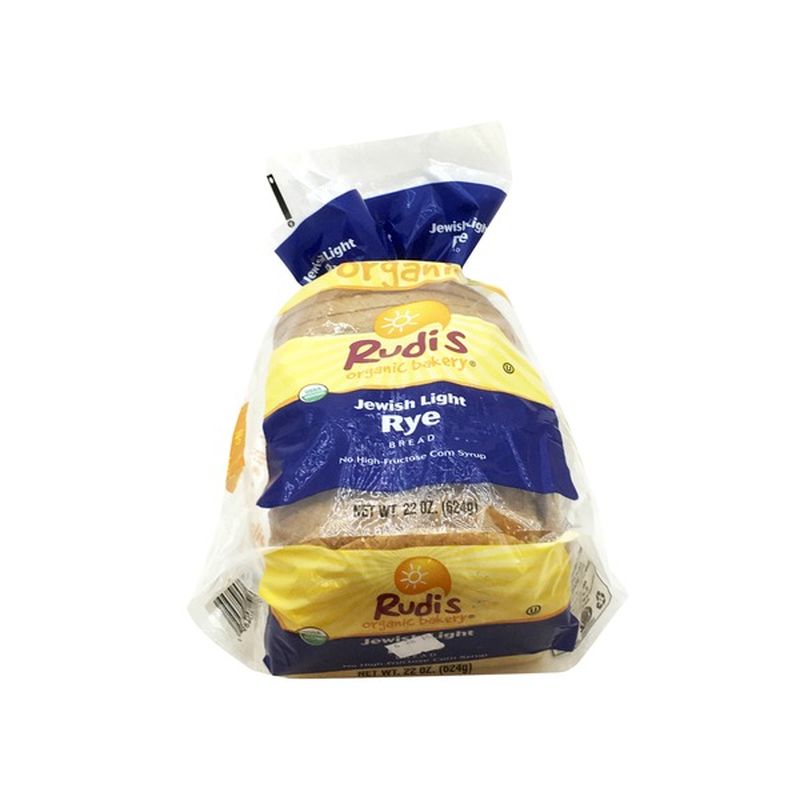 Rudi's Organic Bakery Bread, Organic, Jewish Light Rye (22 oz) from