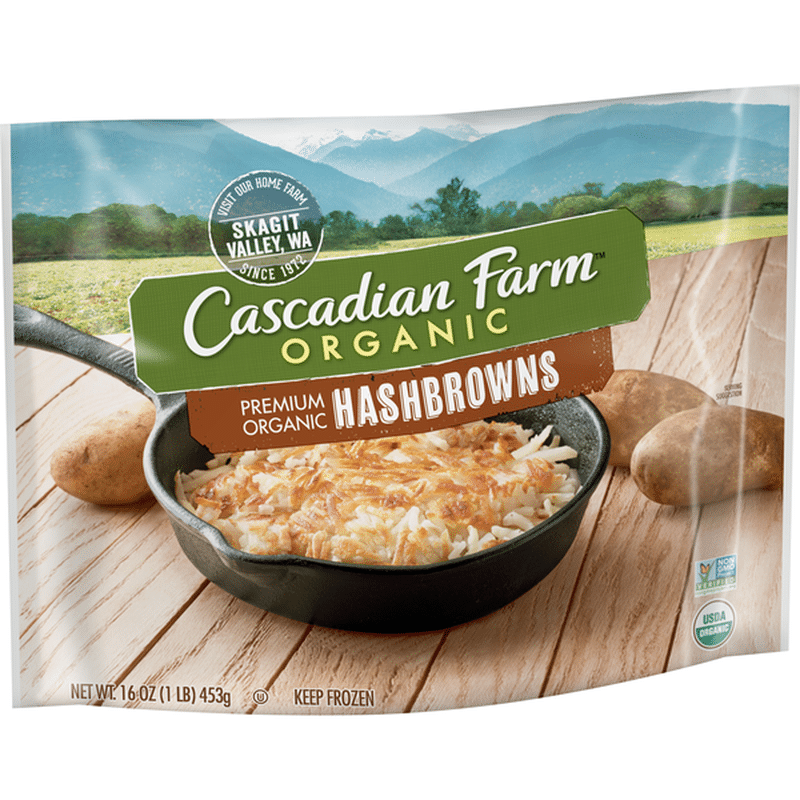 Cascadian Farm Organic Hash Browns, Premium Frozen Potatoes, NonGMO