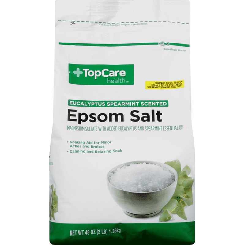 TopCare Epsom Salt, Eucalyptus Spearmint Scented (48 oz) Instacart