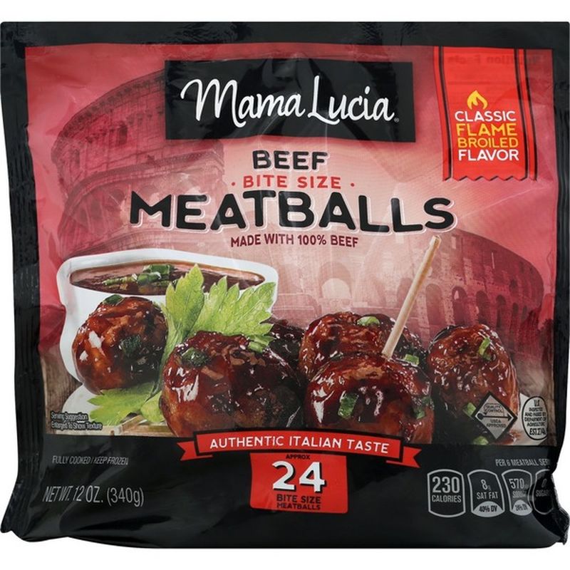 Mama Lucia Meatballs, Beef, Bite Size (12 oz) from Harris Teeter