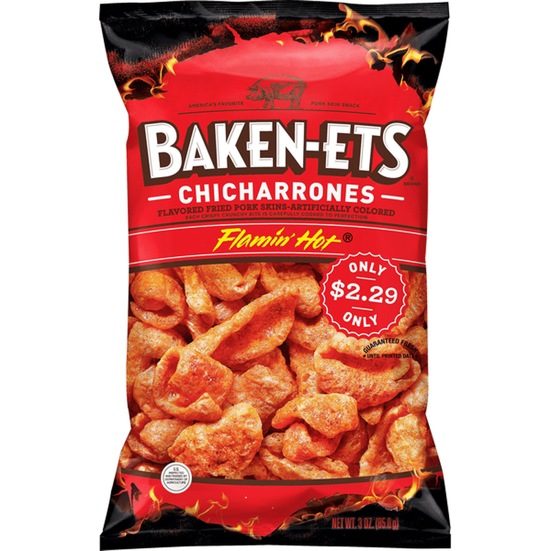 Flamin' Hot Fried Pork Skins (3 oz) Instacart