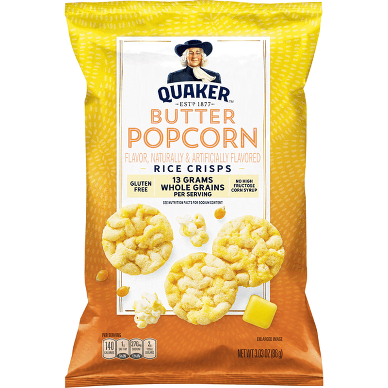 Quaker Buttered Popcorn Rice Crisps (3.03 oz) Instacart