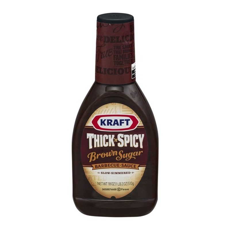 Kraft Thick 'n Spicy SlowSimmered Barbecue Sauce Brown Sugar (18 oz