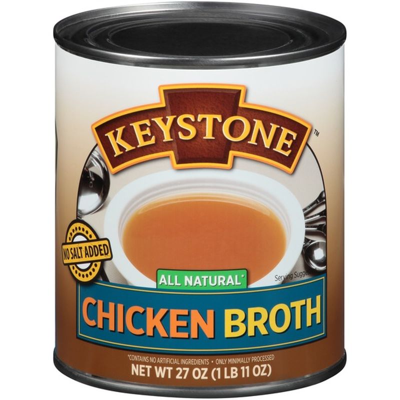 Keystone Chicken Broth No Salt Added (27 oz) Delivery or Pickup Near Me Instacart