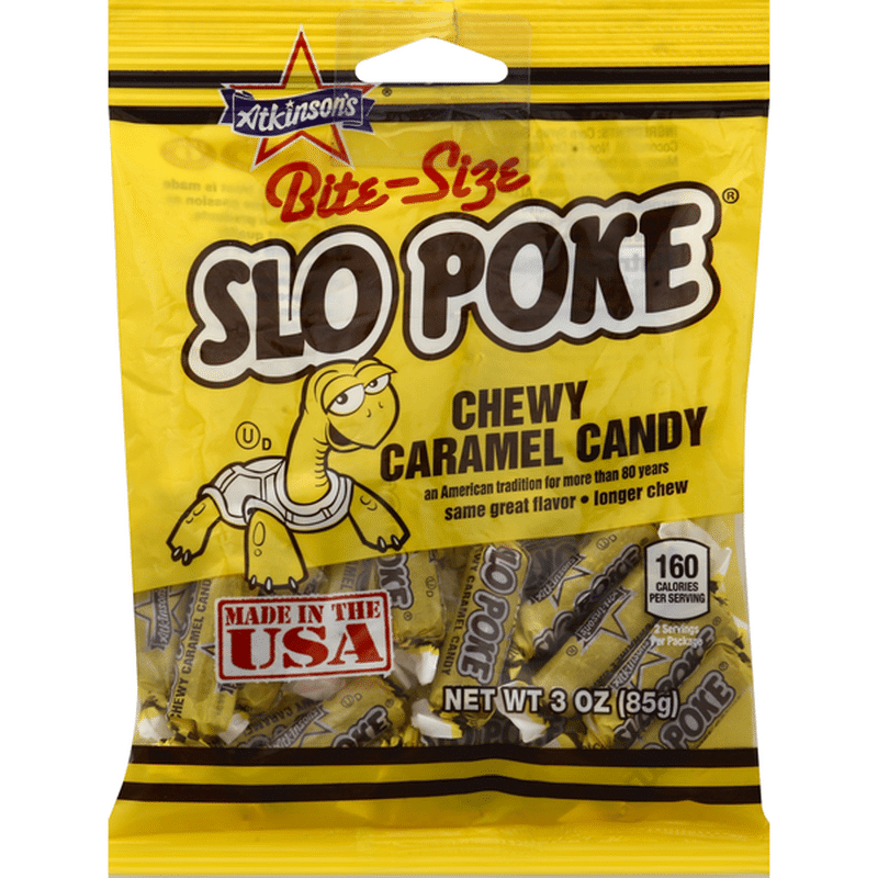 Slo Poke Caramel Candy, Chewy, BiteSize (3 oz) Instacart