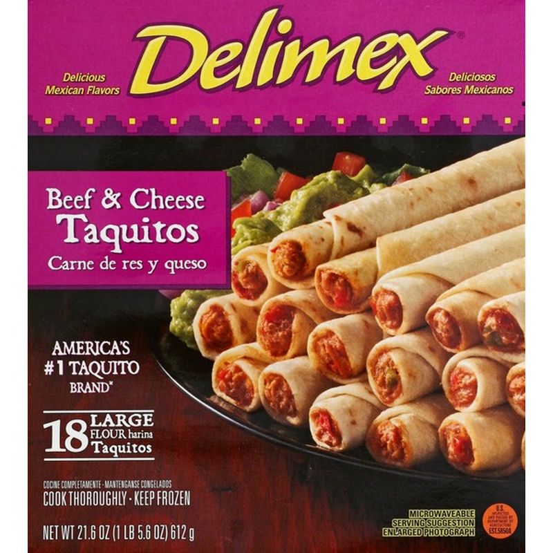 Delimex Beef & Cheese Large Flour Taquitos (1.2 oz) from Kroger Instacart