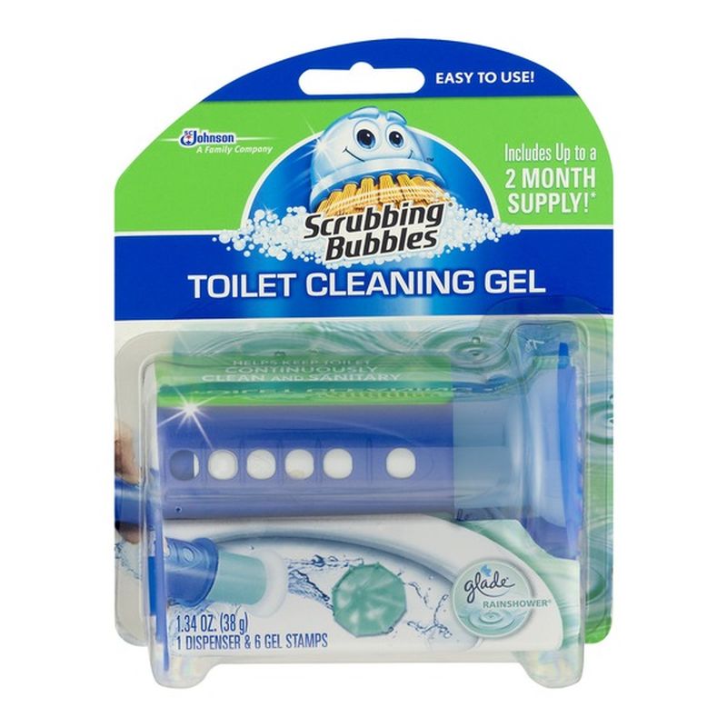 Scrubbing Bubbles Toilet Cleaning Stamp, Rainshower, Fresh Gel (1.34 oz