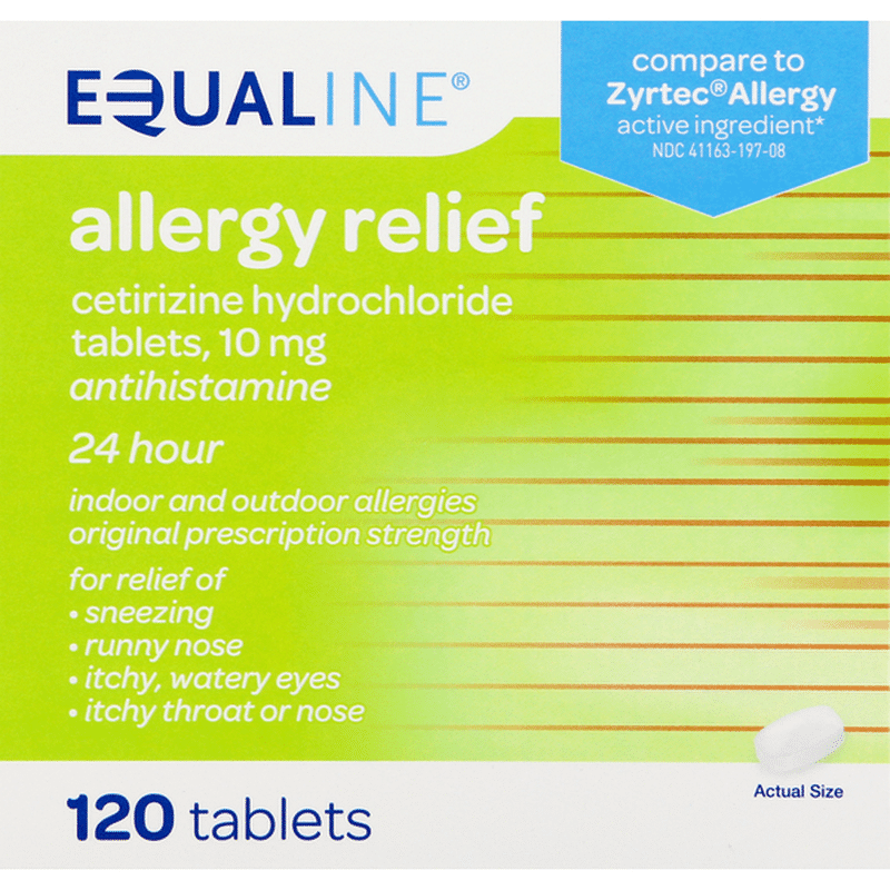 Equaline Allergy Relief, 10 mg, Tablets (120 each) Instacart