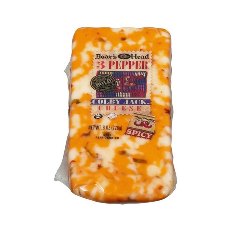 Boar's Head 3 Pepper Colby Jack Cheese (8 oz) - Instacart