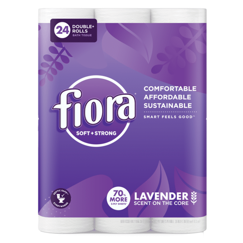 Fiora Lavender Bath Tissue, Double+ Roll (24 ct) - Instacart