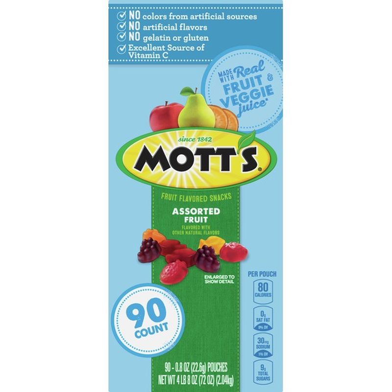 Mott's Fruit Flavored Snacks, Assorted Fruit (90 each) from Costco ...