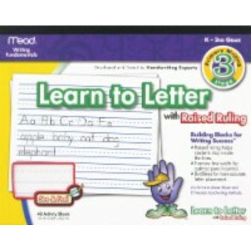Mead 40-Sheets Learn to Letter Kids' Writing Tablet