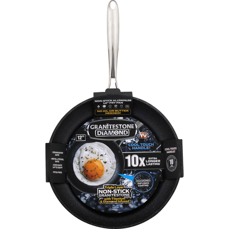 Granitestone Diamond Fry Pan, NonStick Aluminum, 12 Inch (1 each