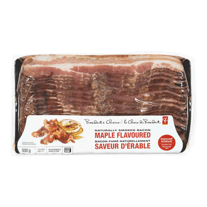 President's Choice Maple Flavoured Bacon (500 g) from Loblaws Instacart
