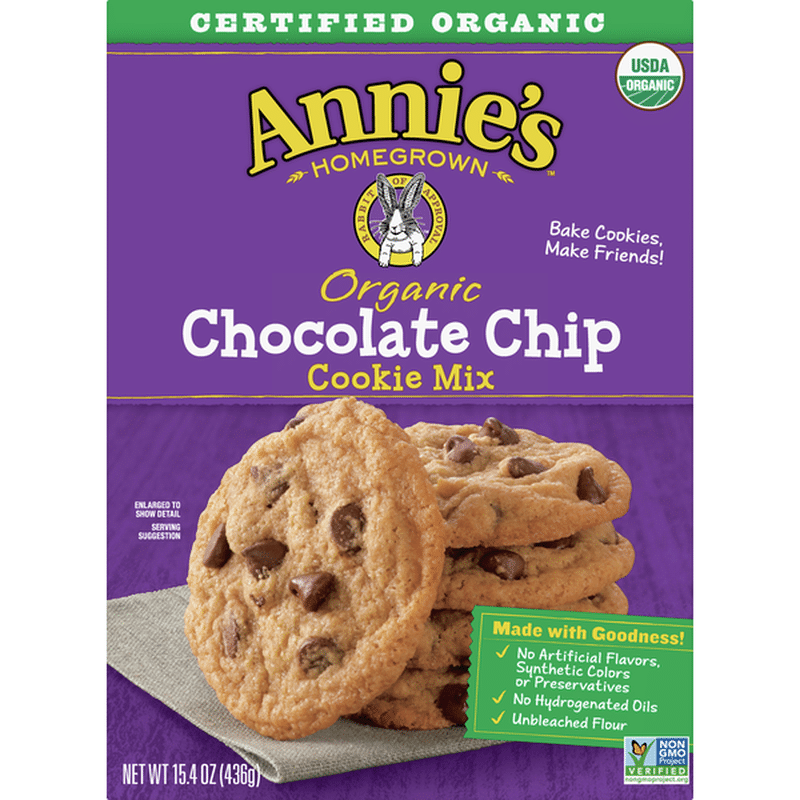 Annie's Homegrown Cookie Mix, Organic, Chocolate Chip (15.4 oz) from ...