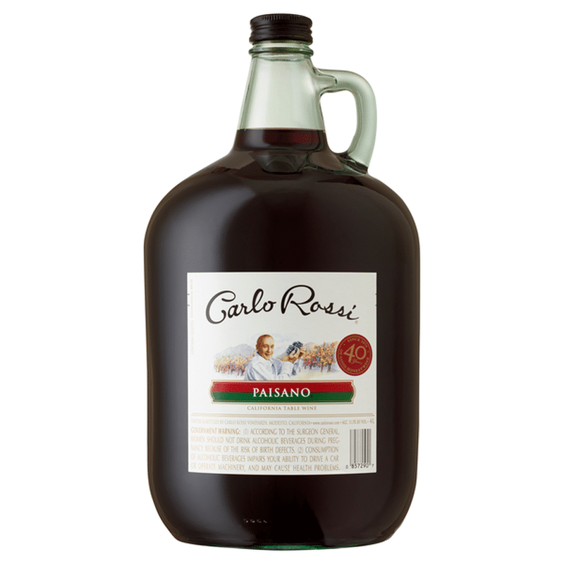 Carlo Rossi Paisano Red Wine (4 L) Instacart