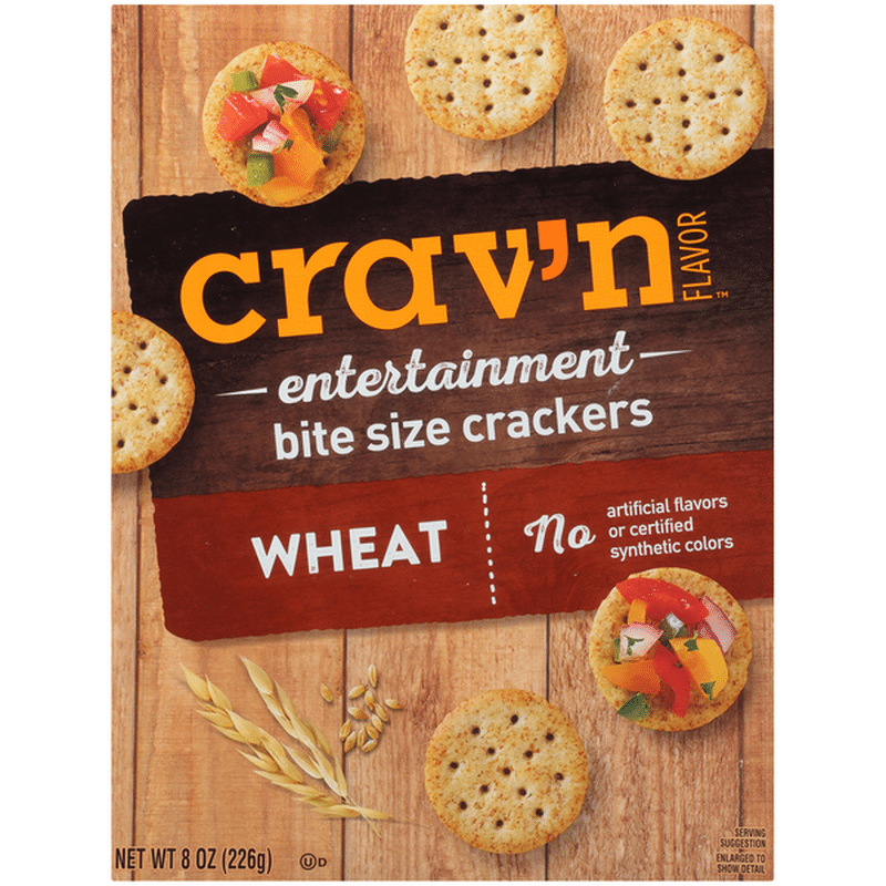 Crav'n Flavor Wheat Entertainment Bite Size Crackers (8 oz) Instacart
