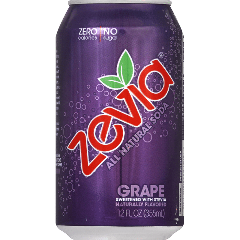 Zevia Soda, Grape (12 fl oz) Instacart