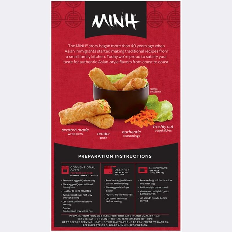 MINH Chicken Egg Rolls (8 ct) - Instacart