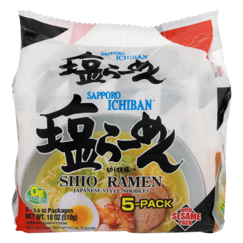 Sapporo Ichiban Japanese Style Noodles Shio Ramen (3.6 oz) Instacart