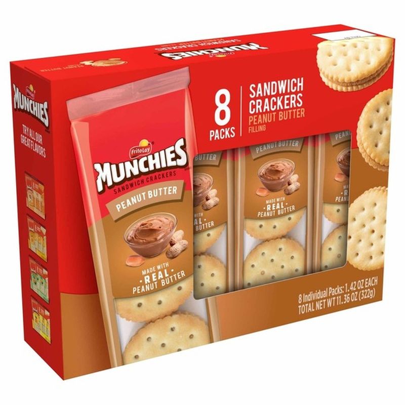 Munchies Peanut Butter Sandwich Crackers (8 ct) from Kroger - Instacart