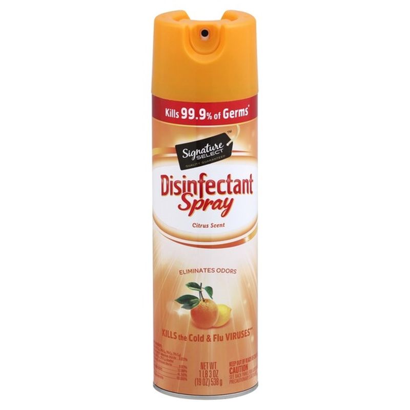 Signature Select Disinfectant Spray, Citrus Scent (19 fl oz) Instacart