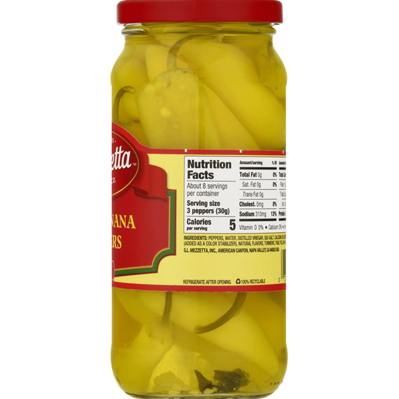 Mezzetta Hot Banana Peppers (16 oz) - Instacart