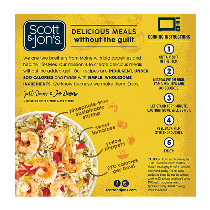 Scott & Jon's Garlic Butter Shrimp Rice Bowl (8 oz) Delivery or Pickup