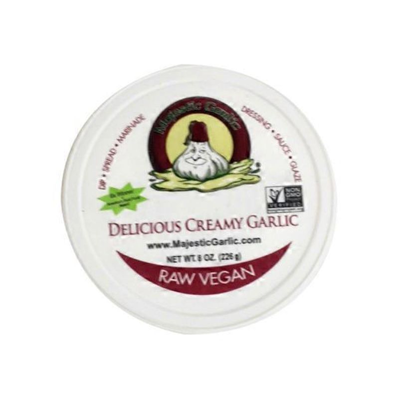Majestic Garlic Raw Vegan Delicious Creamy Garlic Spread (8 oz) Instacart