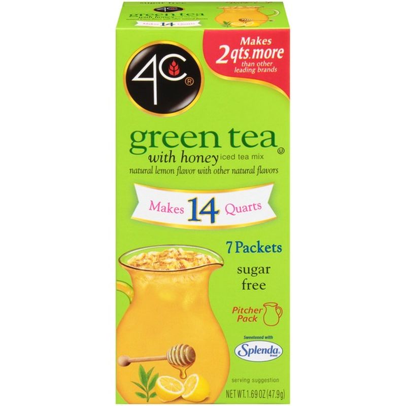 4C Green Tea with Honey Iced Tea Mix (1.69 oz) Instacart