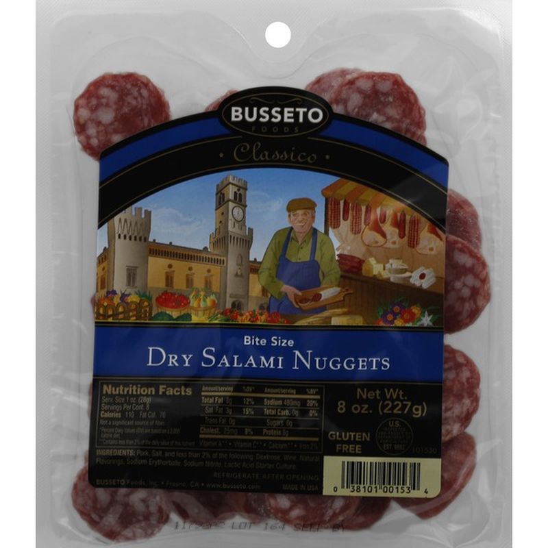 Busseto Foods Bite Size Dry Salami Nuggets (8 oz) Instacart