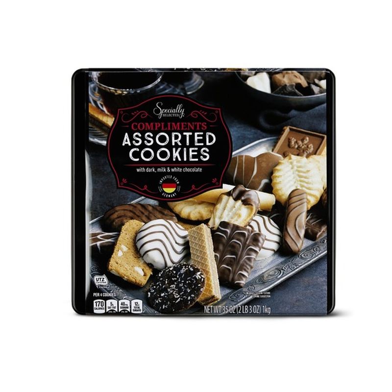 Specially Selected Compliments Assorted Cookies Gift Tin 35 Oz From