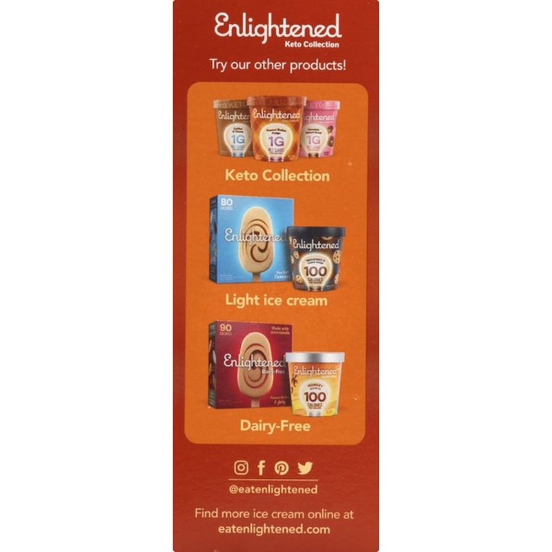 Enlightened Ice Cream Bars, Gluten Free, Peanut Butter, Chocolate Chip