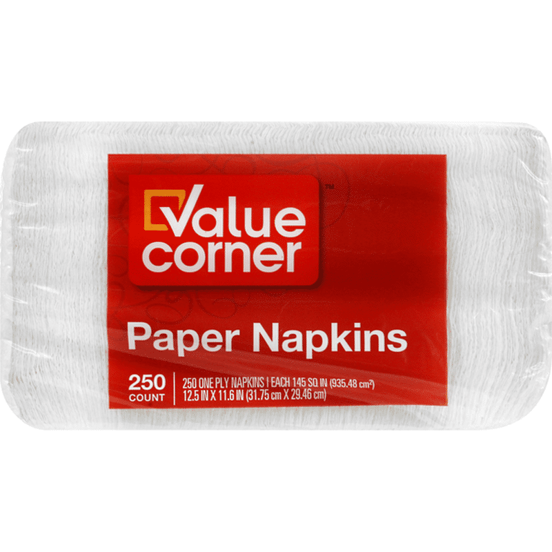Value Corner Paper Napkins, One Ply (250 each) from Safeway Instacart