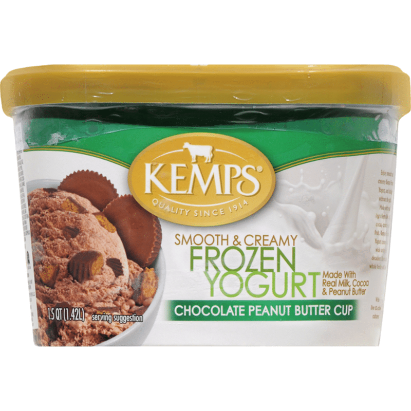 Kemps Smooth & Creamy Chocolate Peanut Butter Cup Frozen Yogurt (1.5 Qt 