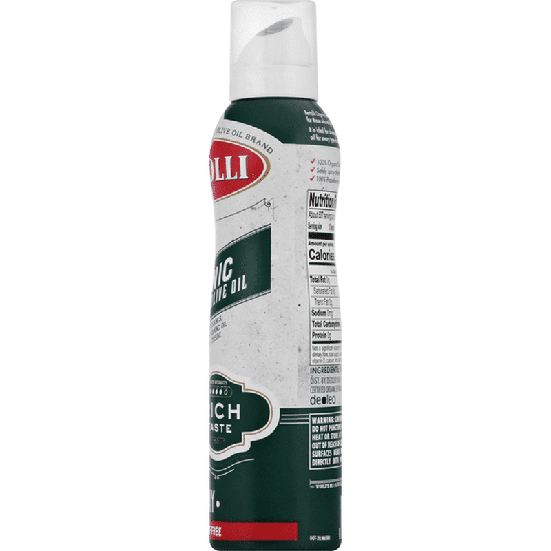 Bertolli Olive Oil, Organic, Extra Virgin, Spray (4.9 oz) Instacart