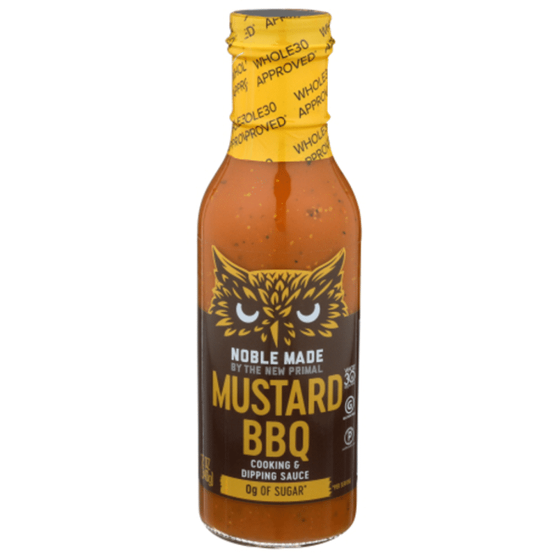 Noble Made by The New Primal Mustard BBQ Cooking & Dipping Sauce (12 fl