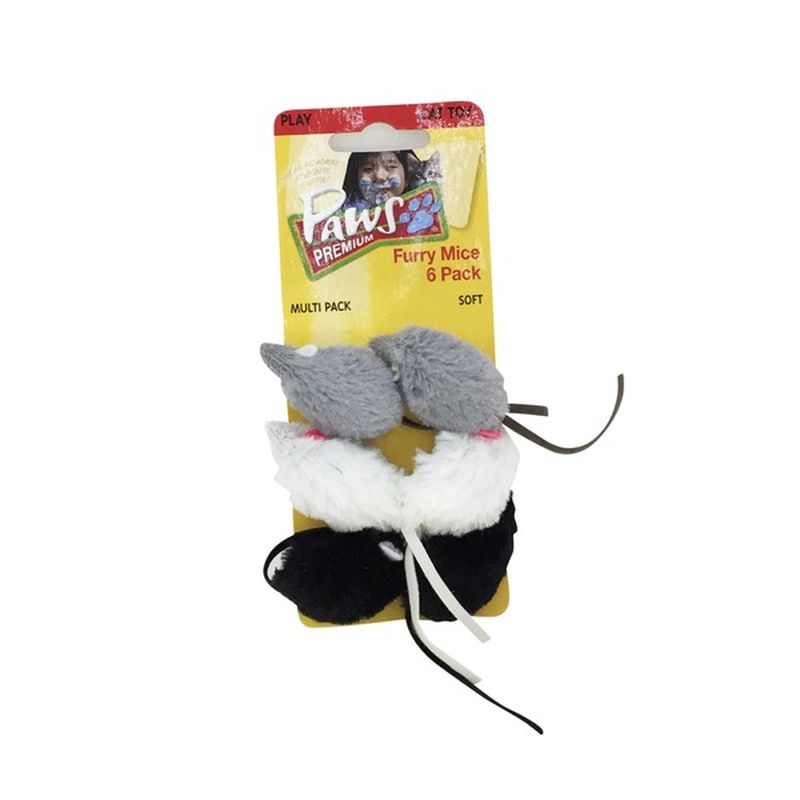 furry mouse cat toy
