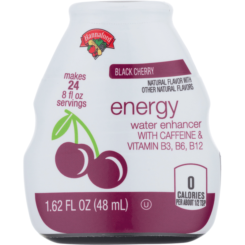 Hannaford Black Cherry Energy Water Enhancer (1.62 oz) Instacart