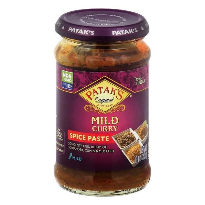 Pataks Spice Paste, Mild Curry, Mild (10 oz) from Publix Instacart
