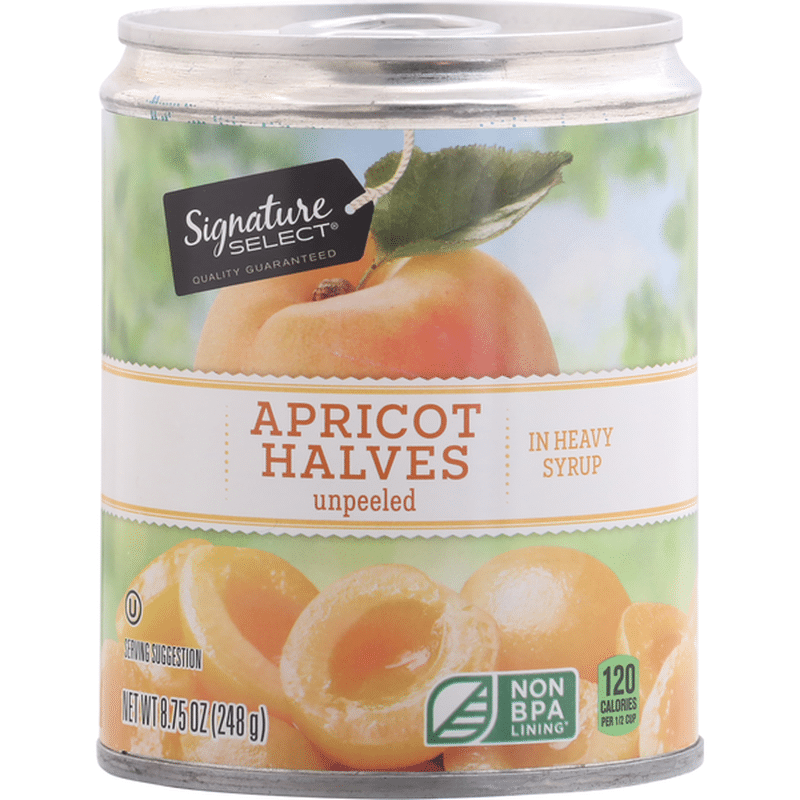 Signature Select Apricot Halves Unpeeled In Heavy Syrup 875 Oz Instacart 