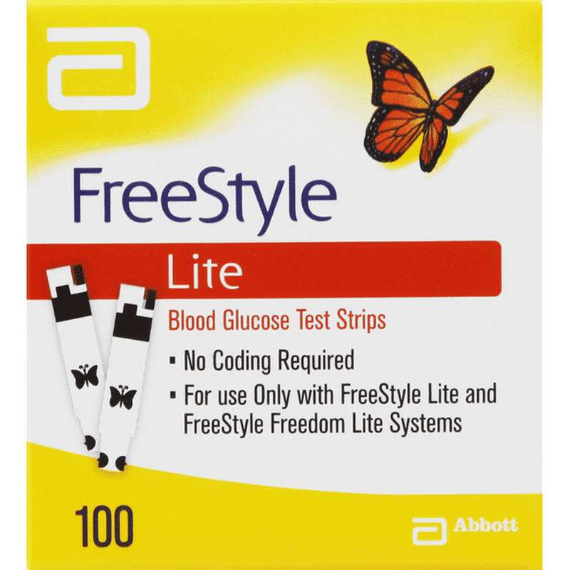 Free Style Test Strips, Blood Glucose (100 ct) Instacart