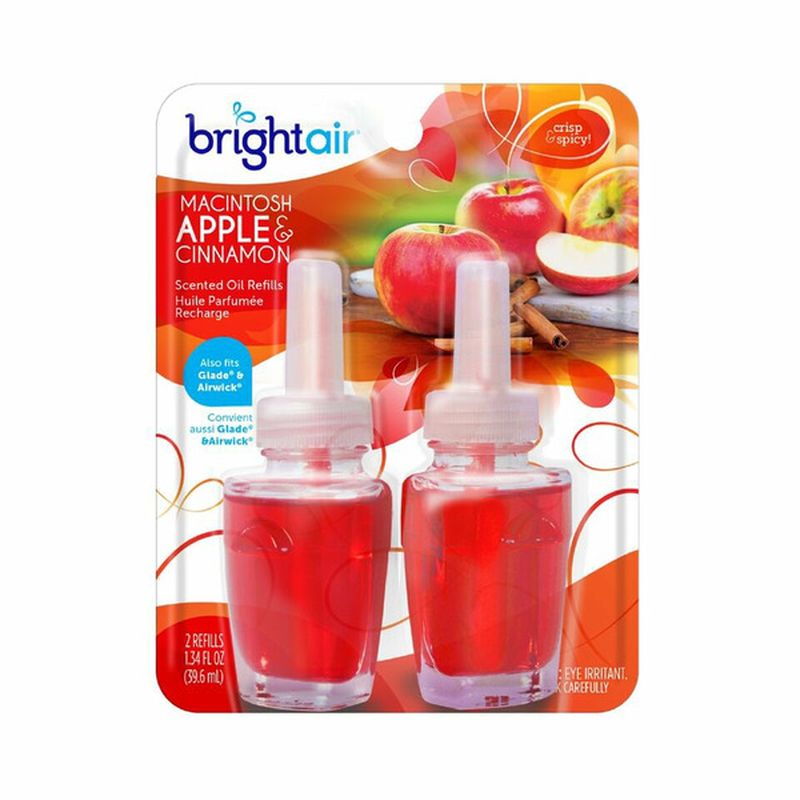 BRIGHT Air Macintosh Apple & Cinnamon Electric Scented Oil Refills