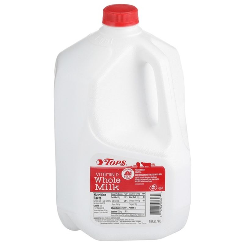 Tops Whole Milk (1 Gal) - Instacart